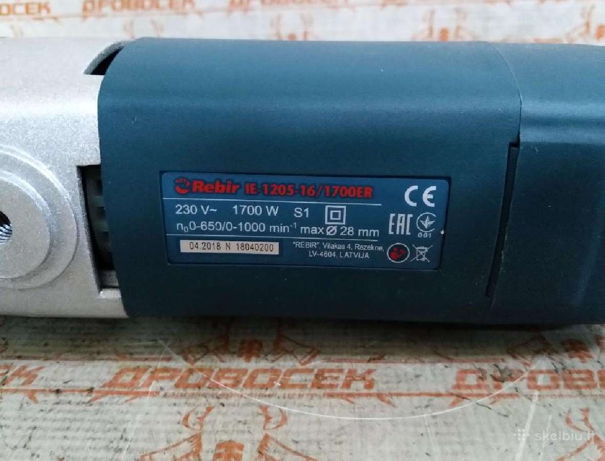 Elektrinis gręžtuvas Rebir Ie-1205-16/1700er - nuotraukos Nr. 3