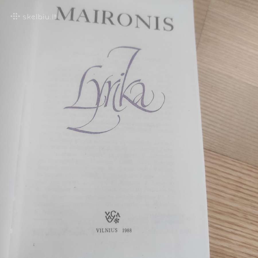 Maironio Lyrika - nuotraukos Nr. 2