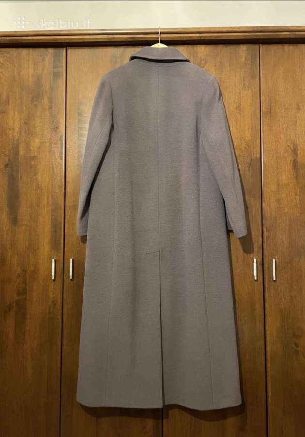 Tiesus ilgas švelnus šiltas paltas XL - nuotraukos Nr. 2
