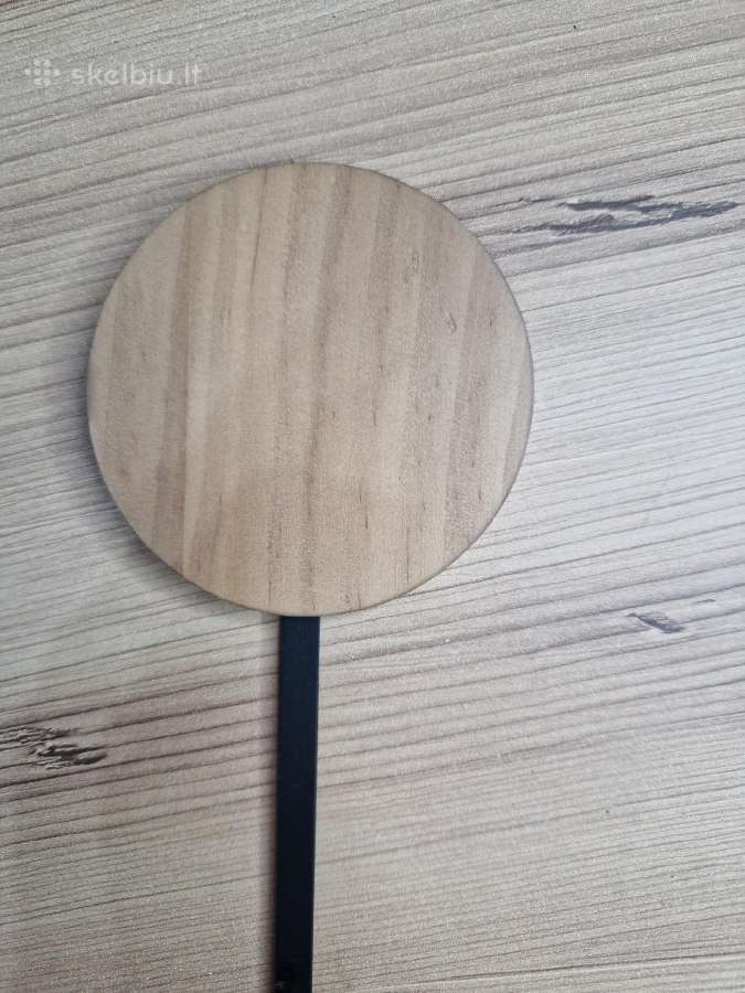 Lanmou medinis sieninis laikrodis baltas, 40 55 - nuotraukos Nr. 4