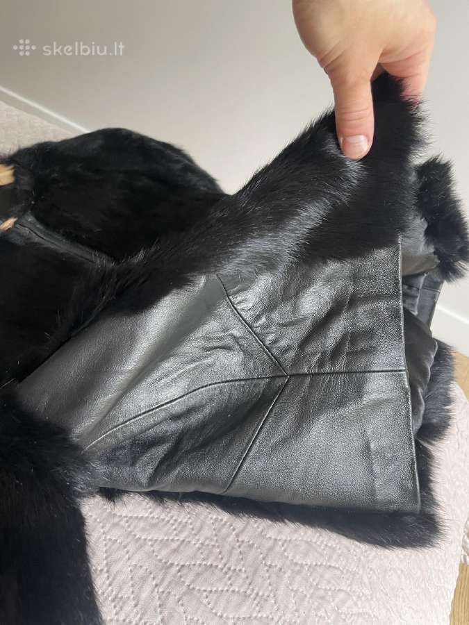 Armani Exange natūraliaus kailiuko švarkelis - nuotraukos Nr. 3
