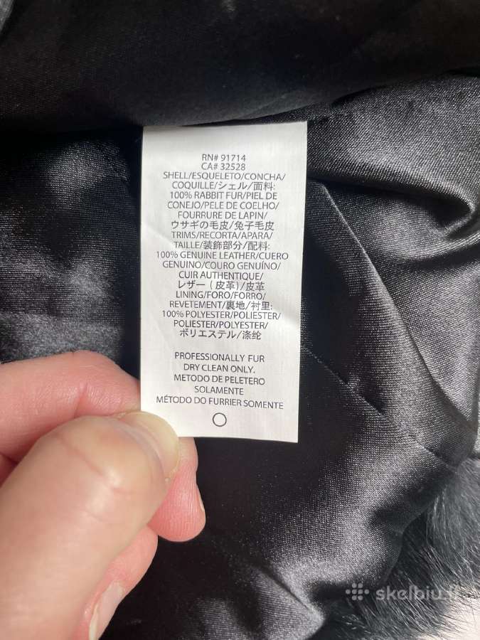 Armani Exange natūraliaus kailiuko švarkelis - nuotraukos Nr. 4