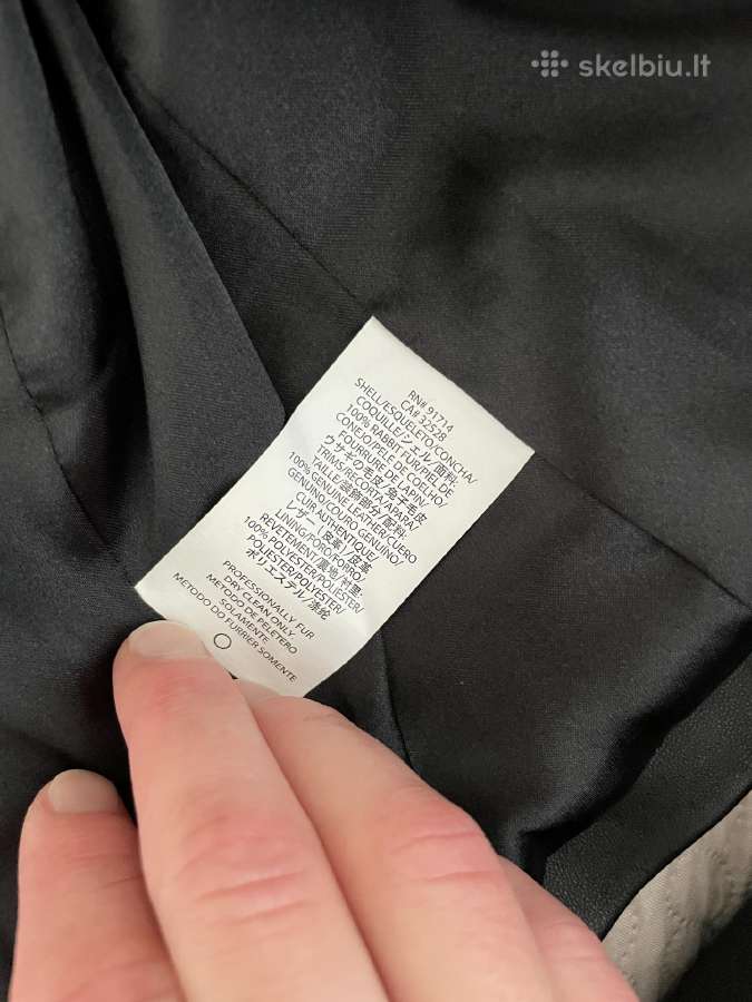 Armani Exange natūraliaus kailiuko švarkelis - nuotraukos Nr. 6