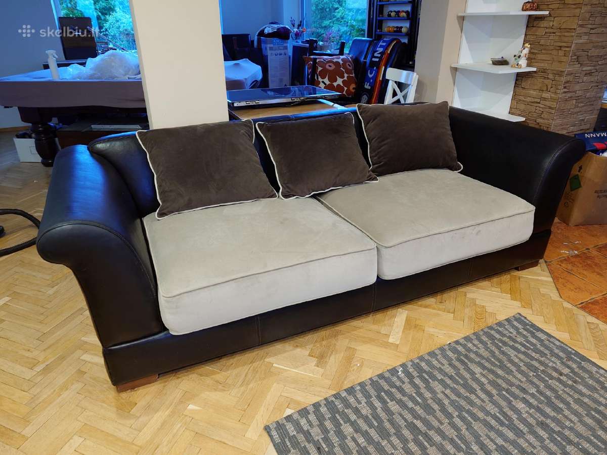 Prabangus vokiškas natūralios odos baldų komplekta - nuotraukos Nr. 7