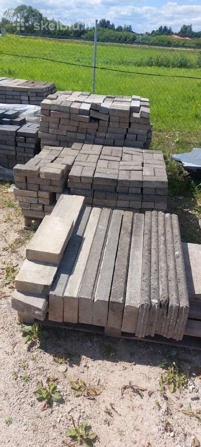 Betoninės naudotos šaligatvio trinkelės - nuotraukos Nr. 2