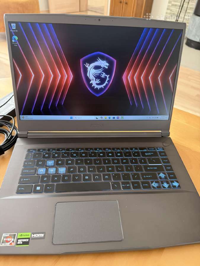 Msi Thin nešiojamas kompiuteris. - nuotraukos Nr. 3