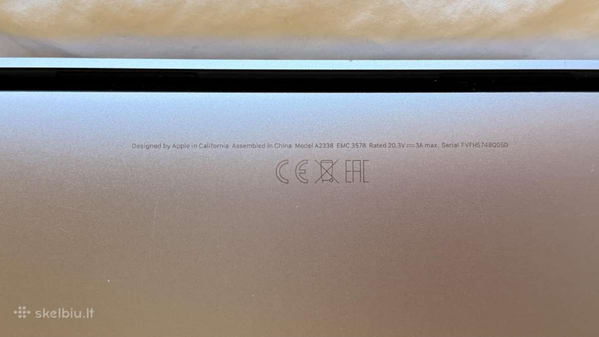 MacBook Pro 13 (2020) M1, 8 GB RAM, Silver - nuotraukos Nr. 6