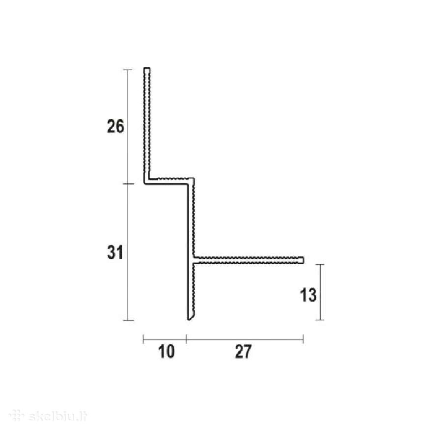 Shadow-gap profilis luboms - nuotraukos Nr. 3