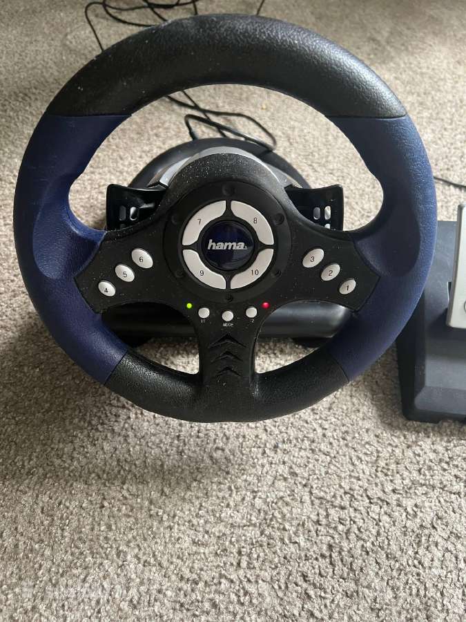 Vairas su pedalais Hama Racing Wheel Thunder V18 - nuotraukos Nr. 3