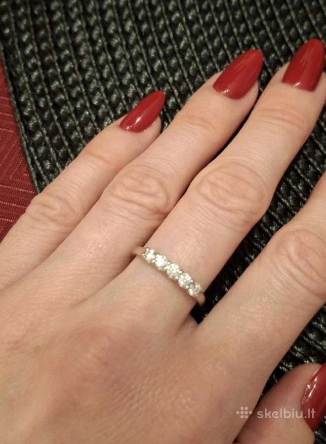 Marry Me by Ribas auksinis žiedas su 5 deimantais - nuotraukos Nr. 5