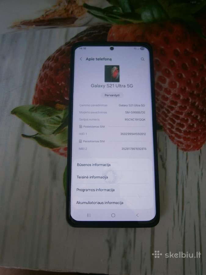 Samsung Galaxy S21 Ultra 5G 256/12 GB. - nuotraukos Nr. 3