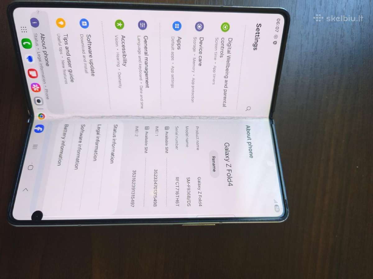 Samsung fold 4 - nuotraukos Nr. 4