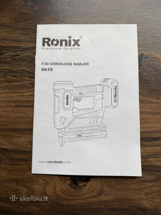 Akumuliatorinis vinių kaliklis pistoletas Ronix - nuotraukos Nr. 8