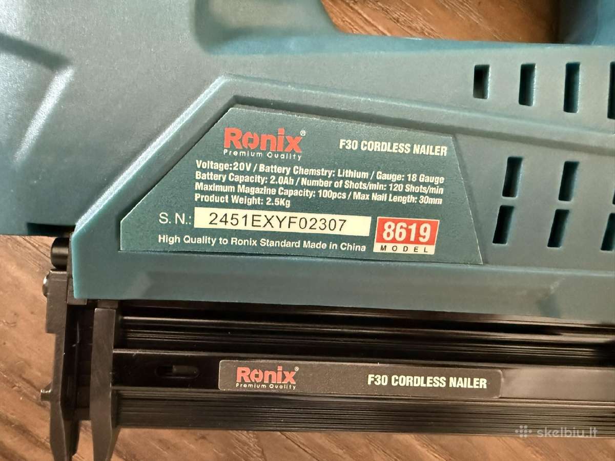 Akumuliatorinis vinių kaliklis pistoletas Ronix - nuotraukos Nr. 13