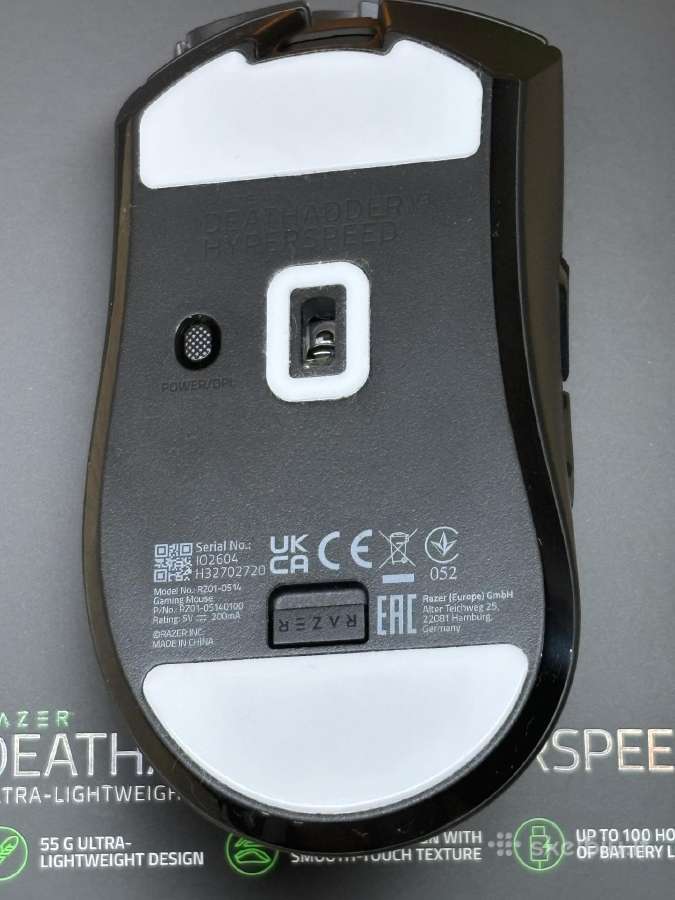 Razer Deathadder V3 Hyperspeed belaide pele - nuotraukos Nr. 4
