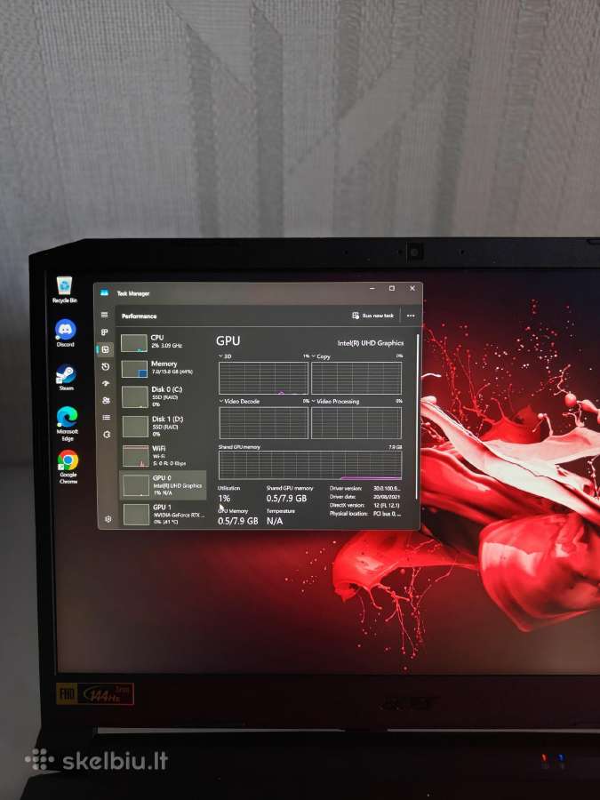 !Acer nitro 5 Rtx 3050 Ti! - nuotraukos Nr. 5