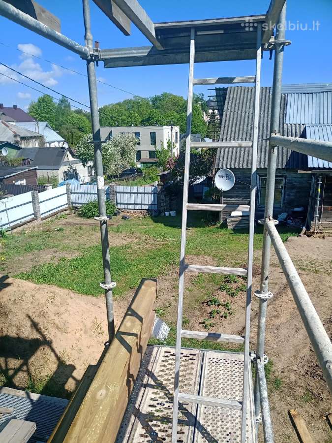 Mūrininkų pastoliai,aukštis reguliuojami kas 50cm - nuotraukos Nr. 3