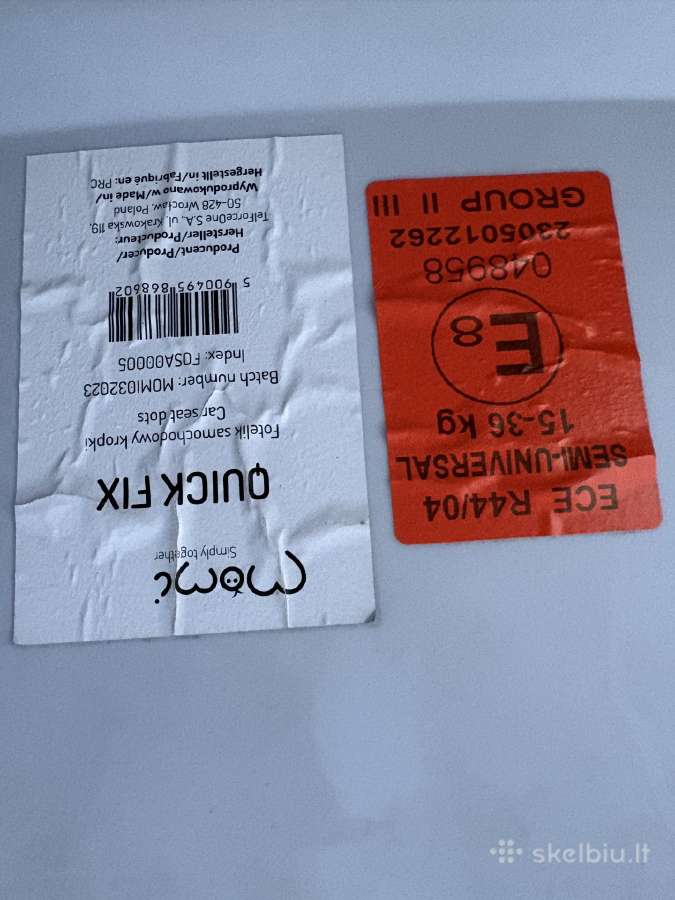 Automobilinė kėdutė Momi quick fix15-36kg Klaipėda - nuotraukos Nr. 5