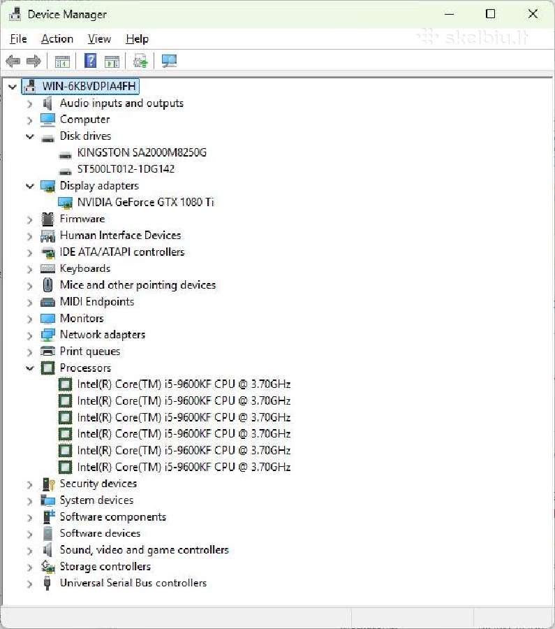 Gaming Pc i5-9600kf Gtx 1080 Ti 11gb 16g - nuotraukos Nr. 7