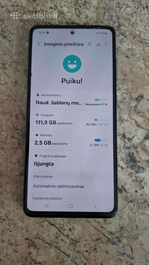 Telefonas "Samsung Galaxy A52s 5G" - nuotraukos Nr. 2