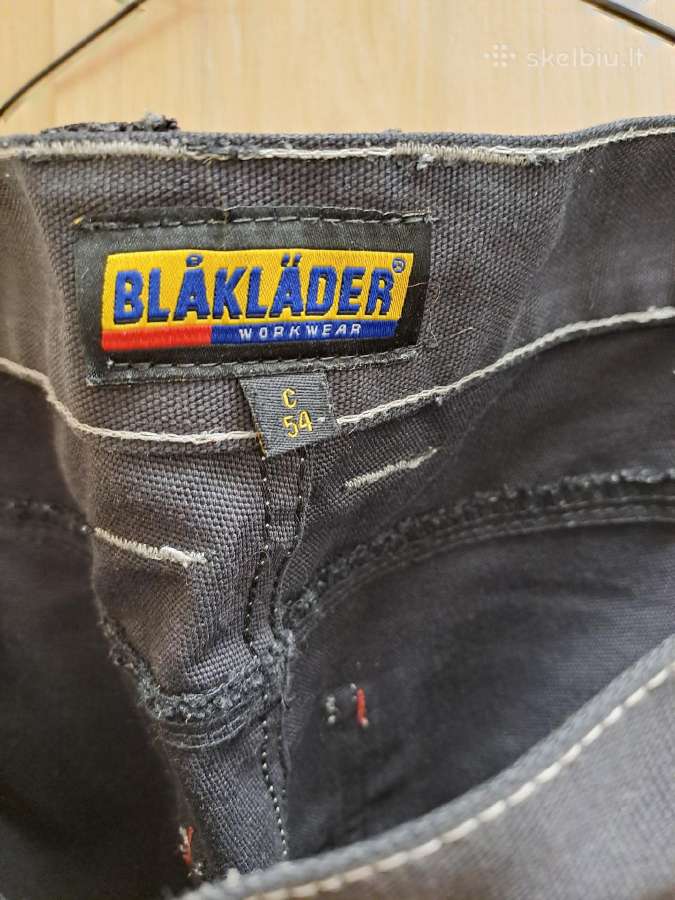 Blacklader dzinsiniai darbo sortai 54/XXL d. - nuotraukos Nr. 3