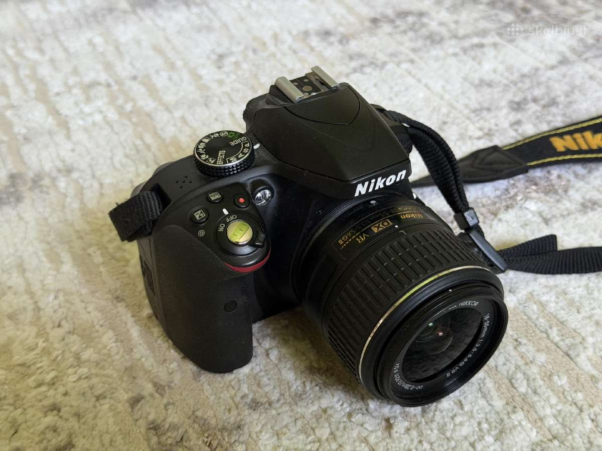 Nikon D3300 / Dslr / 18-55mm / 18k kadrų - nuotraukos Nr. 3