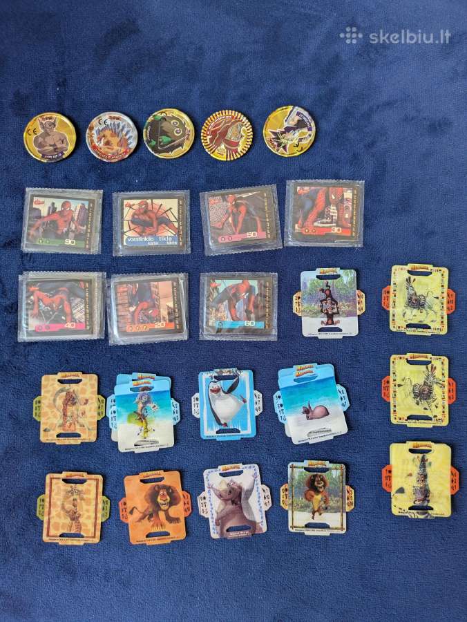 Pokemon Tazos (kepsų) ir kortelių kolekcija - nuotraukos Nr. 6