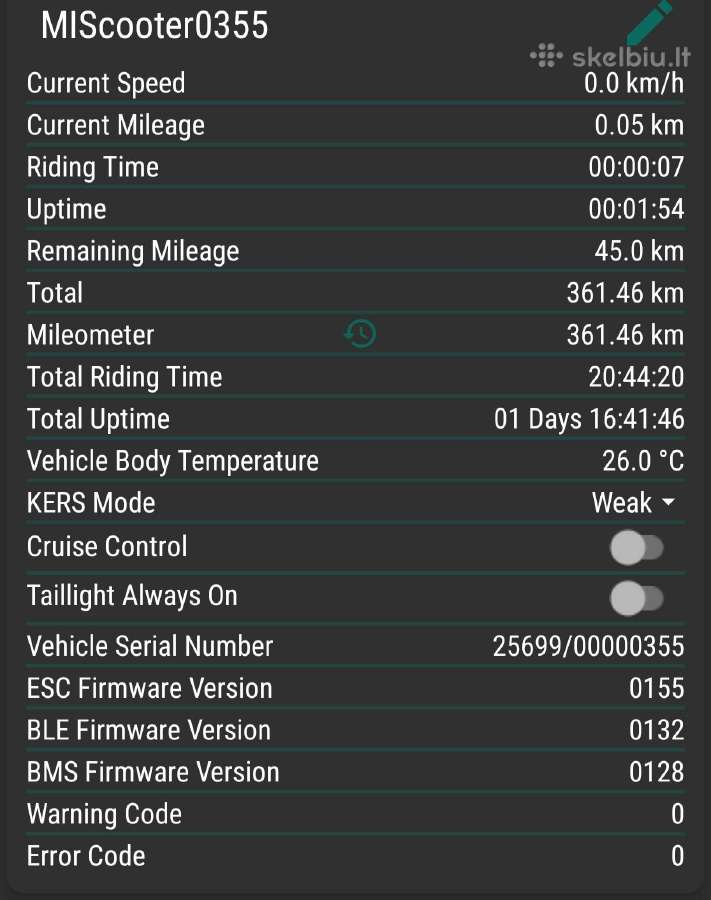 Mi 1s Electric scooter - nuotraukos Nr. 6
