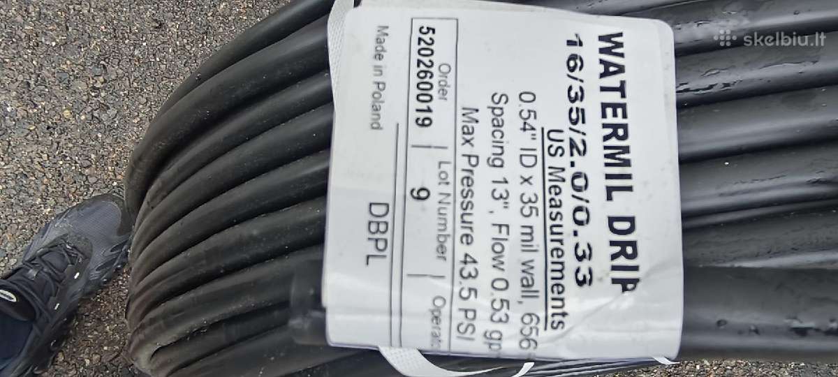 Pe vamzdžiai laistymo sistemoms 16–75 mm 100 m - nuotraukos Nr. 7