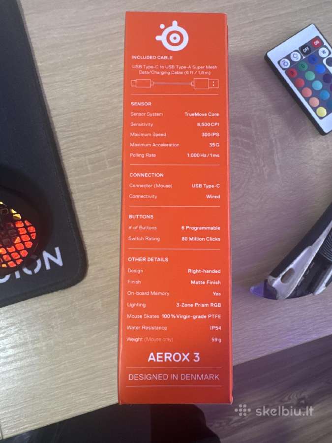 Pelė laidinė aerox 3 - nuotraukos Nr. 5