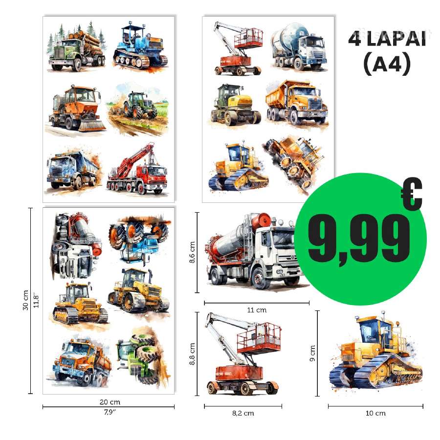 Vaikiški sienų lipdukai vaikams - nuotraukos Nr. 9