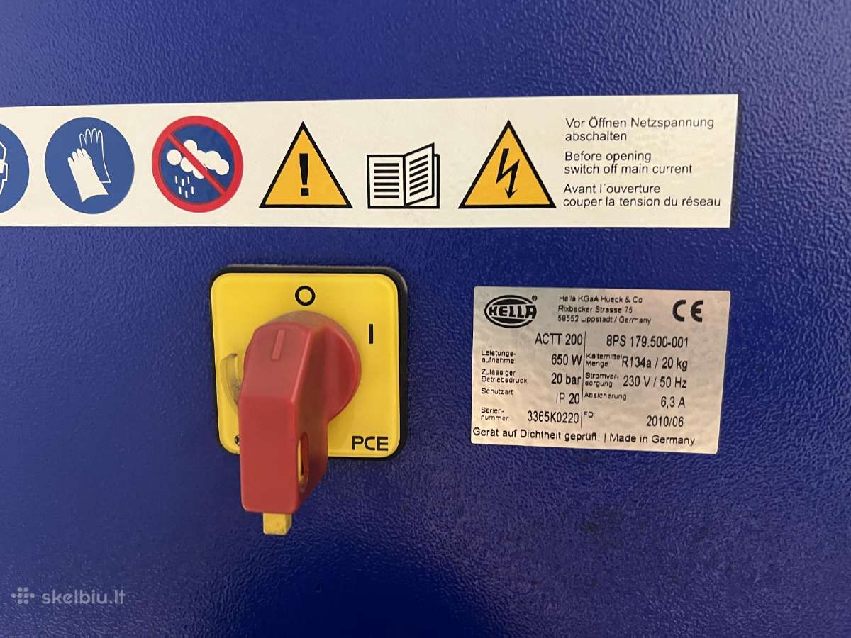Hella Actt 200 auto kondicionierių pildymo stotelė - nuotraukos Nr. 4