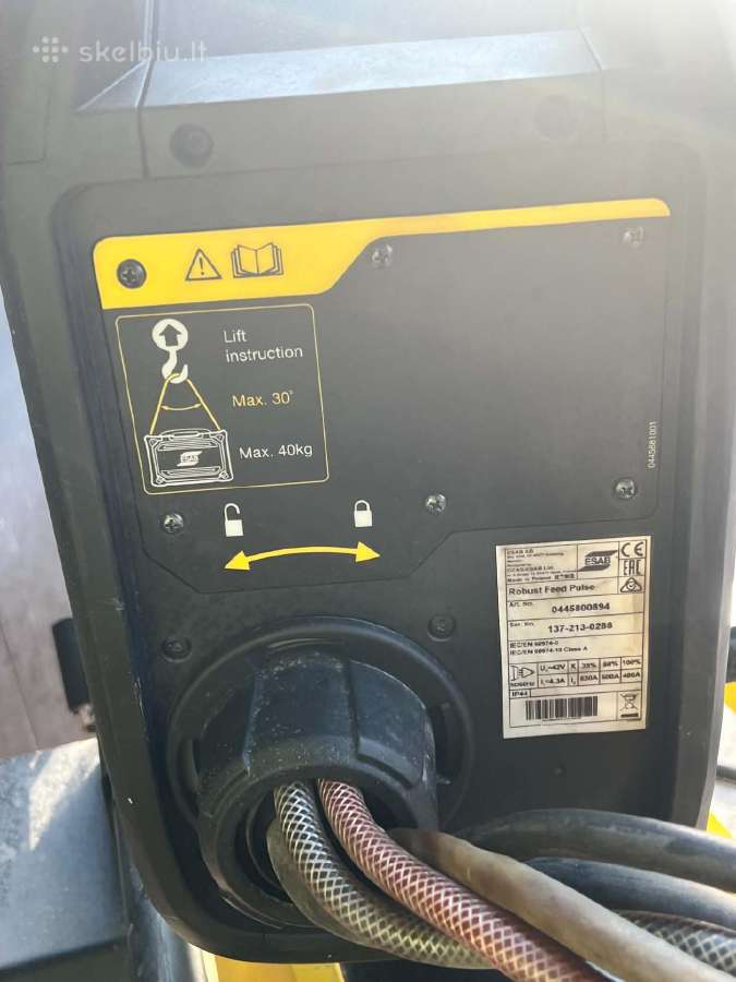 “Esab Aristo 500ix + Robust Feed Pulse + Cool 2 - nuotraukos Nr. 10