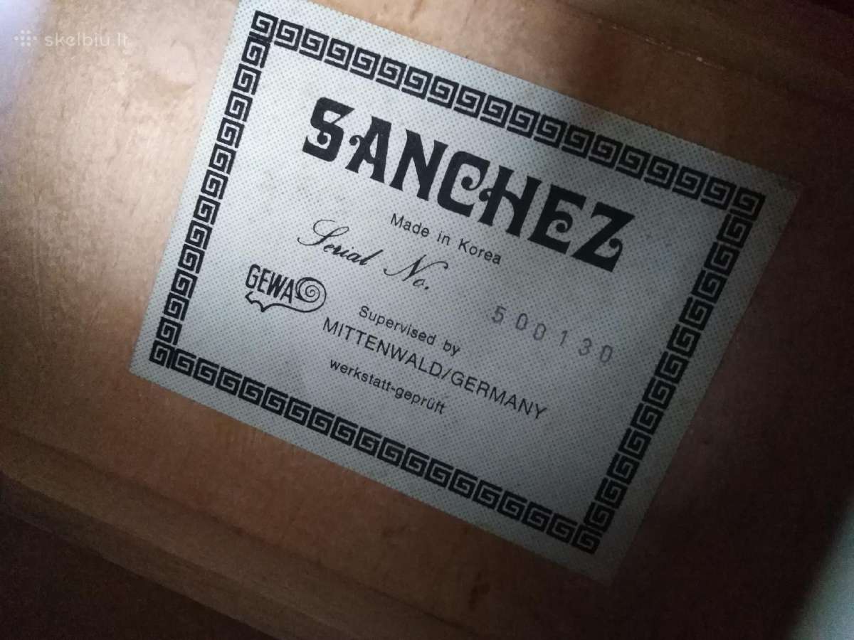 Sanchez gitara - nuotraukos Nr. 7