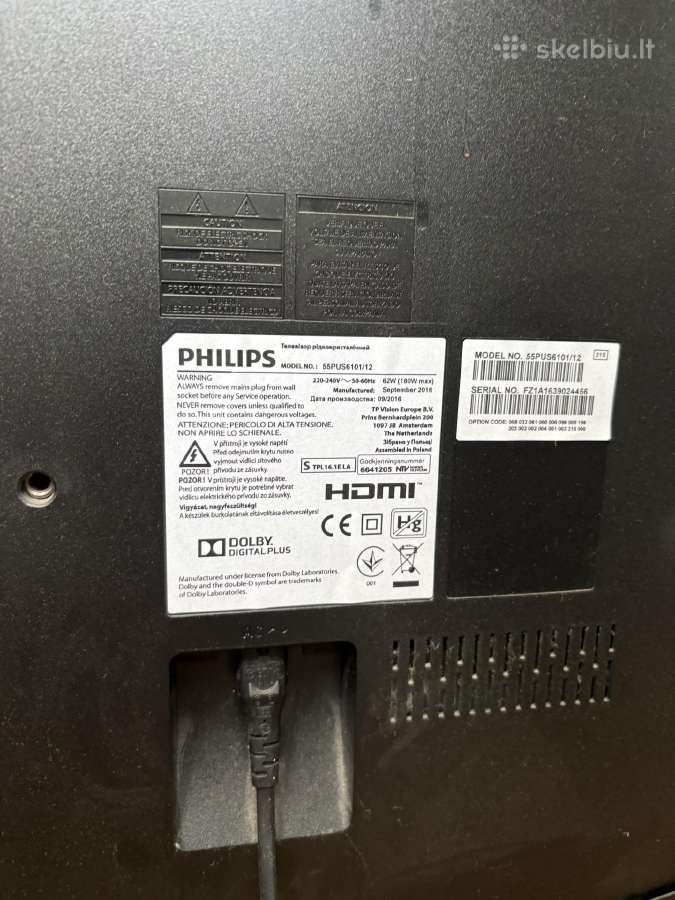 Philips Televizorius 55 colių - nuotraukos Nr. 2