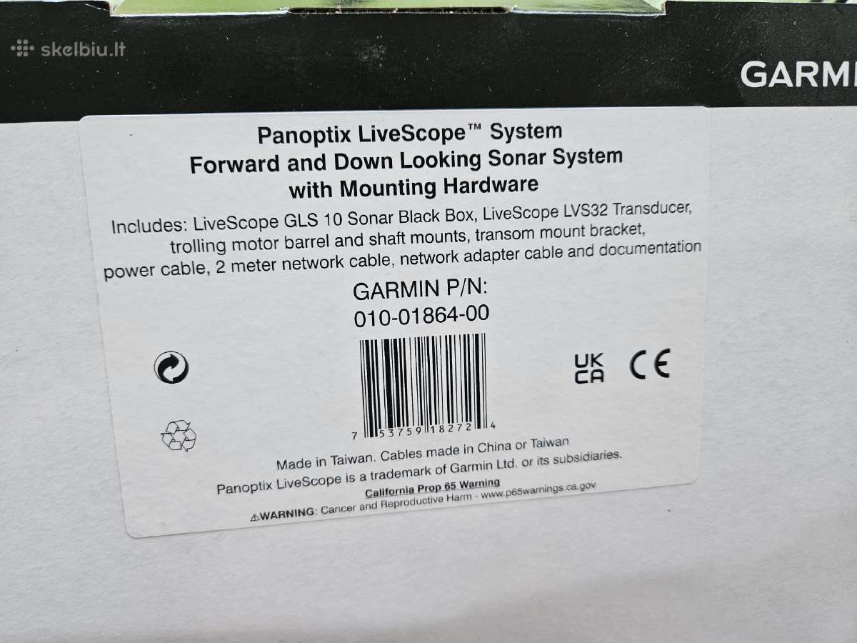 Parduodu Echolotą Garmin Panoptix Livescope 32 - nuotraukos Nr. 7