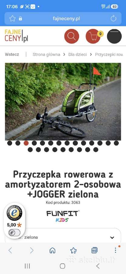 Dviračio priekaba vaikams - nuotraukos Nr. 5