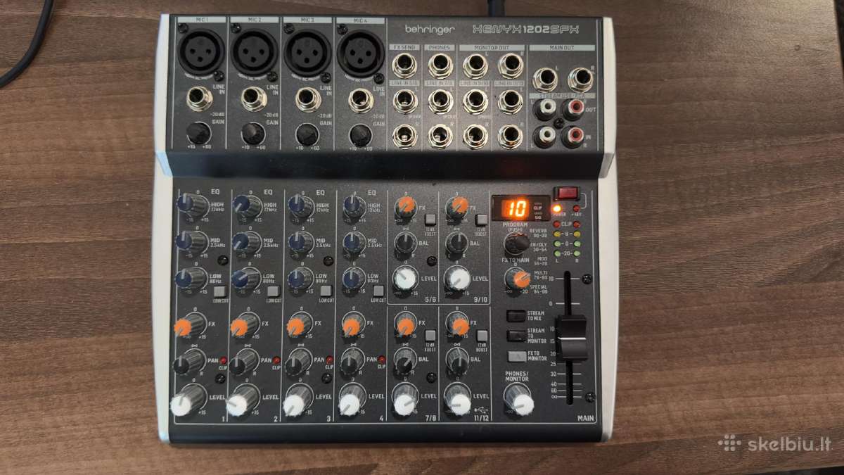 Behringer Xenyx 1202sfx Usb - nuotraukos Nr. 2