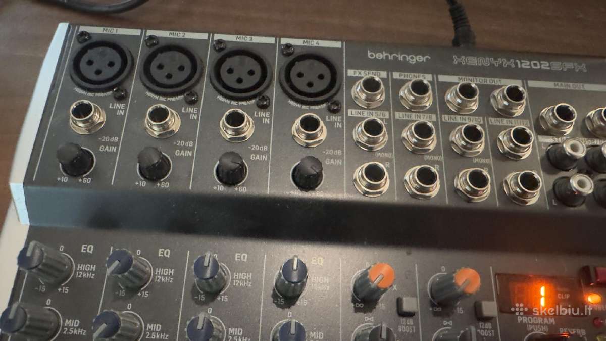 Behringer Xenyx 1202sfx Usb - nuotraukos Nr. 3
