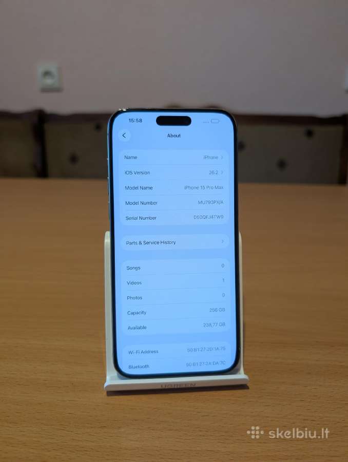 iPhone 15 pro max 256gb, 86% - nuotraukos Nr. 7