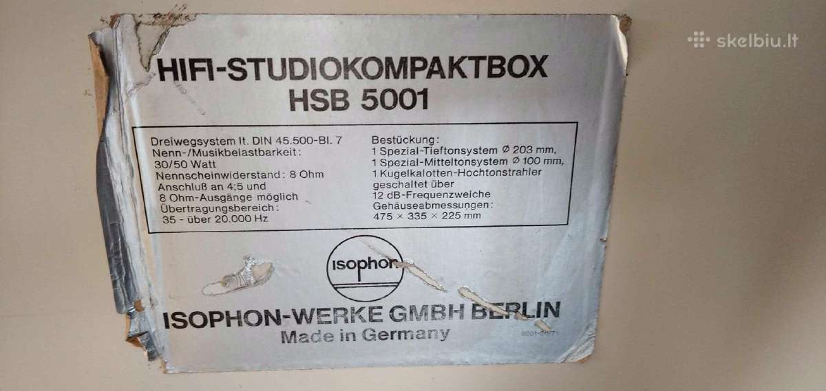 Isophon hsb 5001 - nuotraukos Nr. 5