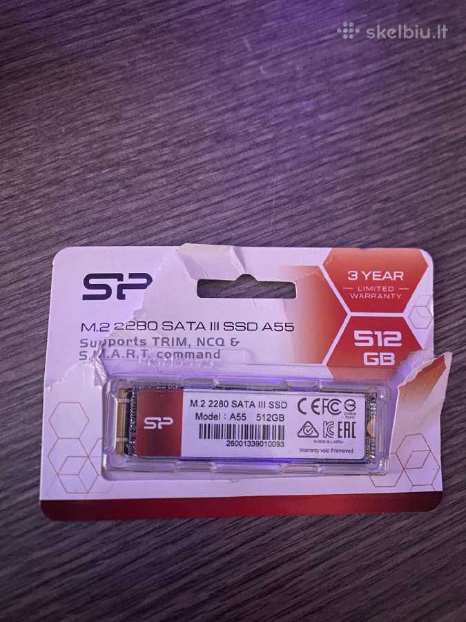 512 GB, M.2 Sata 3 SSD diskas - nuotraukos Nr. 4