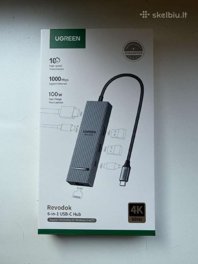 Ugreen Revodok Pro 10gbps Usb C šakotuvas/hub - nuotraukos Nr. 6
