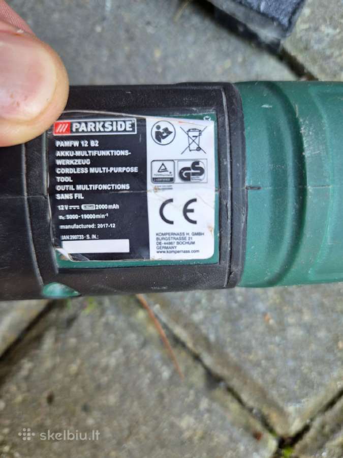 Parkside Pamfw 12 B2 daugiafunkcis įrankis dalimis - nuotraukos Nr. 2