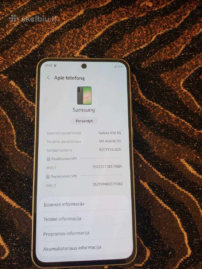 Samsung Galaxy A56 5G - nuotraukos Nr. 3