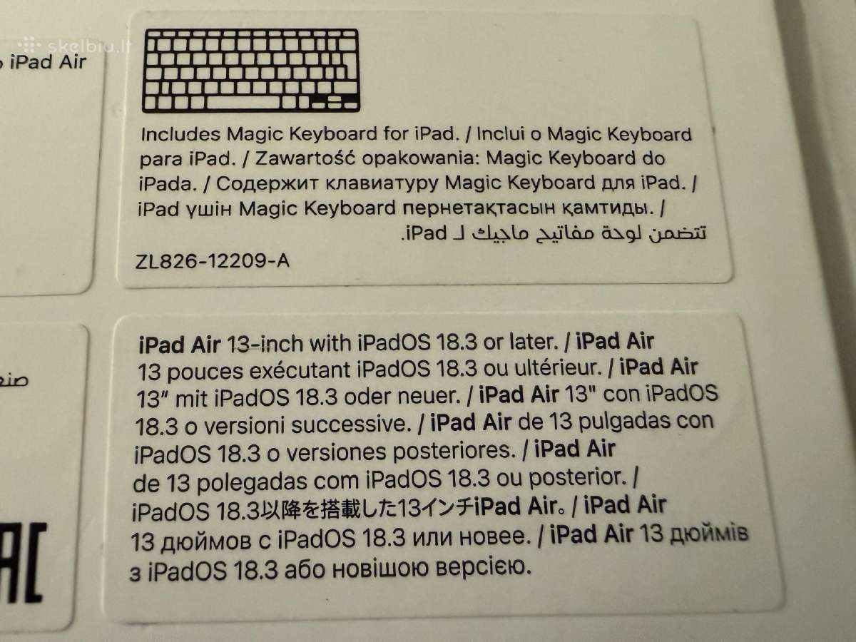 Apple Magic Keyboard for iPad 13 - nuotraukos Nr. 2