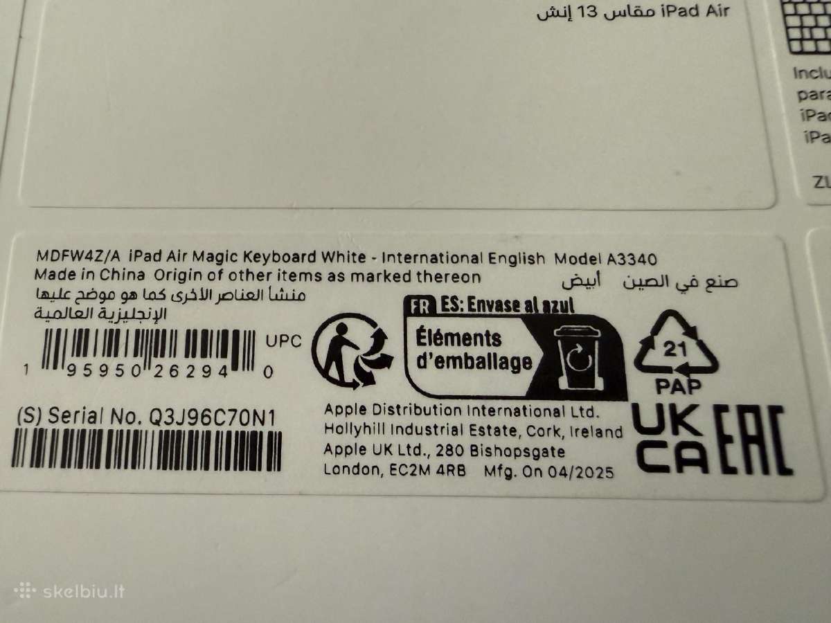 Apple Magic Keyboard for iPad 13 - nuotraukos Nr. 8