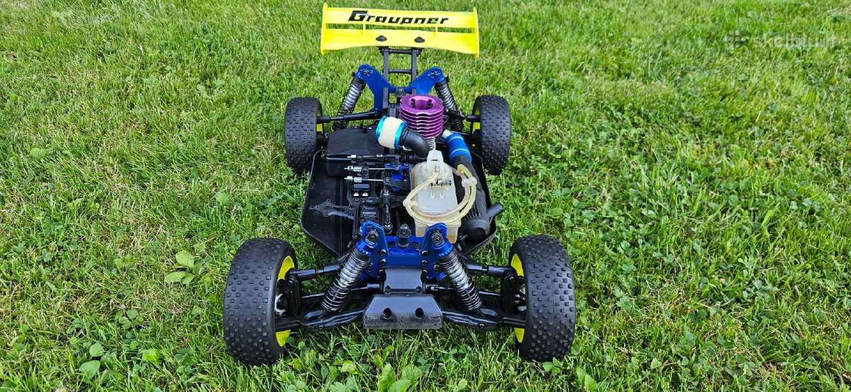 Graupner 1/8 Nitro bagis .21 su 2.4 GHz pultu - nuotraukos Nr. 4