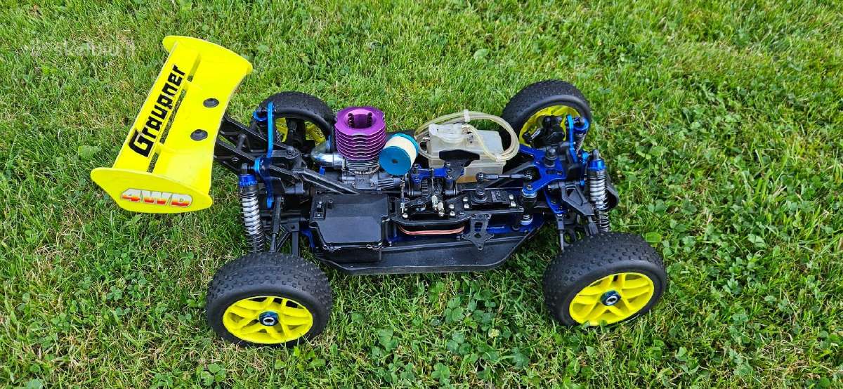 Graupner 1/8 Nitro bagis .21 su 2.4 GHz pultu - nuotraukos Nr. 5