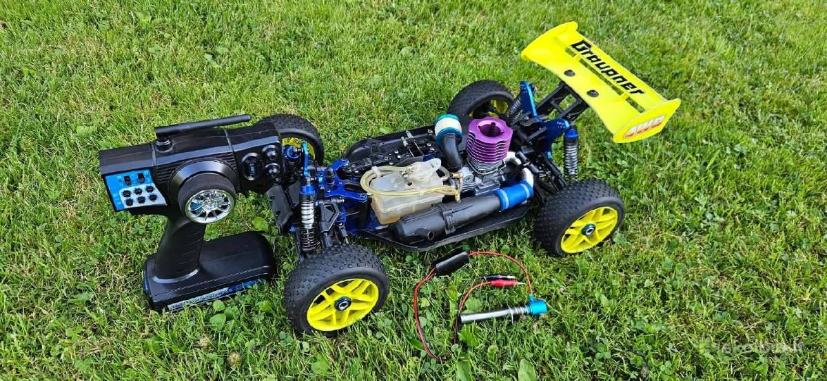 Graupner 1/8 Nitro bagis .21 su 2.4 GHz pultu - nuotraukos Nr. 9